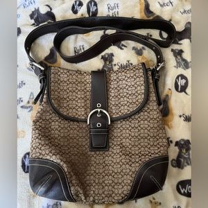 Coach EUC Vintage SoHo Signature Monogram Leather Crossbody Bag